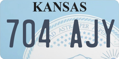 KS license plate 704AJY