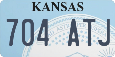 KS license plate 704ATJ