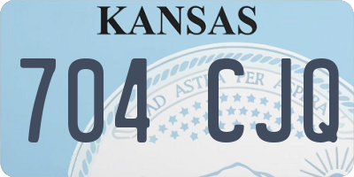 KS license plate 704CJQ