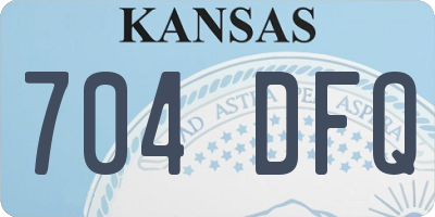 KS license plate 704DFQ
