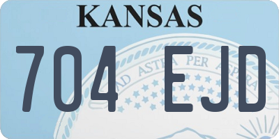 KS license plate 704EJD