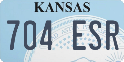 KS license plate 704ESR