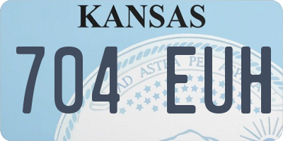 KS license plate 704EUH