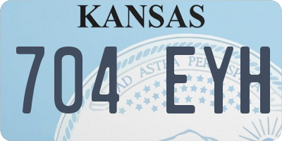 KS license plate 704EYH
