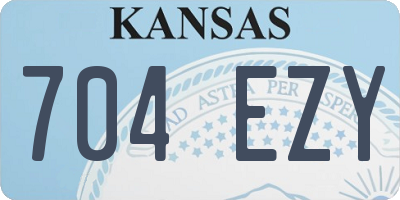 KS license plate 704EZY