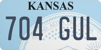 KS license plate 704GUL