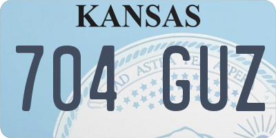 KS license plate 704GUZ