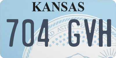 KS license plate 704GVH