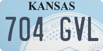 KS license plate 704GVL