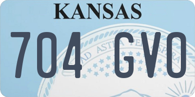 KS license plate 704GVO