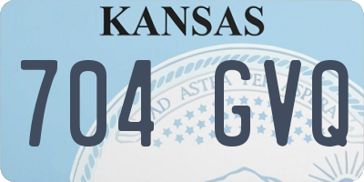 KS license plate 704GVQ