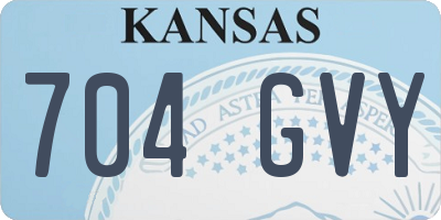 KS license plate 704GVY
