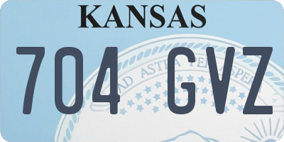 KS license plate 704GVZ