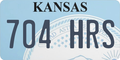 KS license plate 704HRS