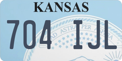 KS license plate 704IJL