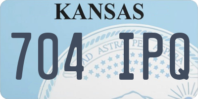 KS license plate 704IPQ
