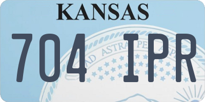 KS license plate 704IPR