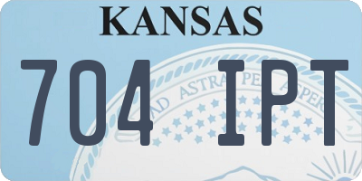 KS license plate 704IPT