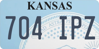 KS license plate 704IPZ