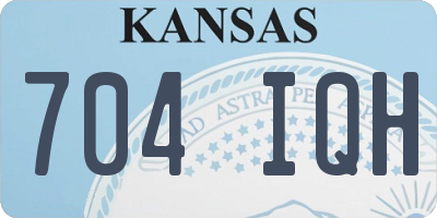 KS license plate 704IQH