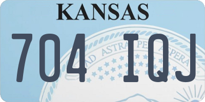 KS license plate 704IQJ