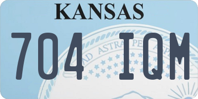 KS license plate 704IQM