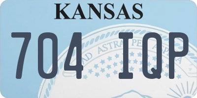 KS license plate 704IQP