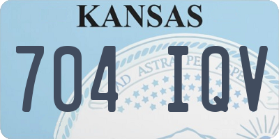 KS license plate 704IQV