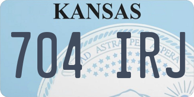 KS license plate 704IRJ