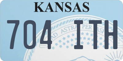 KS license plate 704ITH