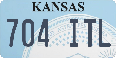 KS license plate 704ITL