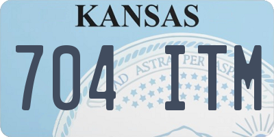 KS license plate 704ITM