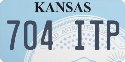 KS license plate 704ITP