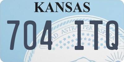 KS license plate 704ITQ