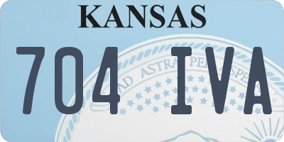 KS license plate 704IVA