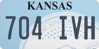 KS license plate 704IVH