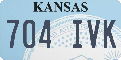 KS license plate 704IVK