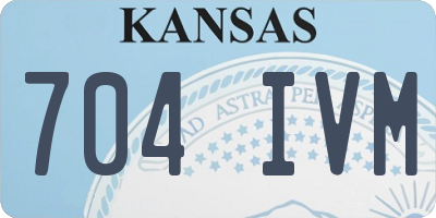 KS license plate 704IVM