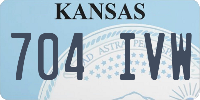 KS license plate 704IVW