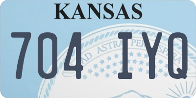 KS license plate 704IYQ