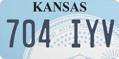 KS license plate 704IYV