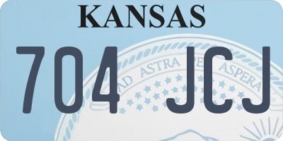 KS license plate 704JCJ