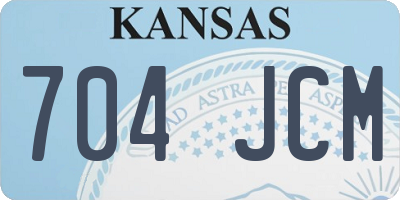 KS license plate 704JCM