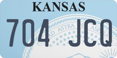 KS license plate 704JCQ
