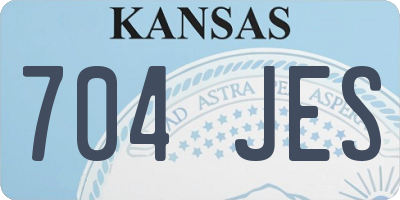 KS license plate 704JES