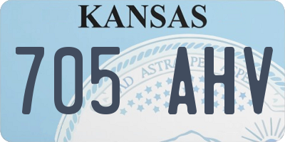 KS license plate 705AHV