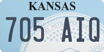 KS license plate 705AIQ