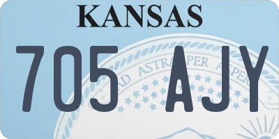 KS license plate 705AJY