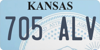 KS license plate 705ALV