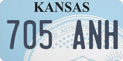 KS license plate 705ANH